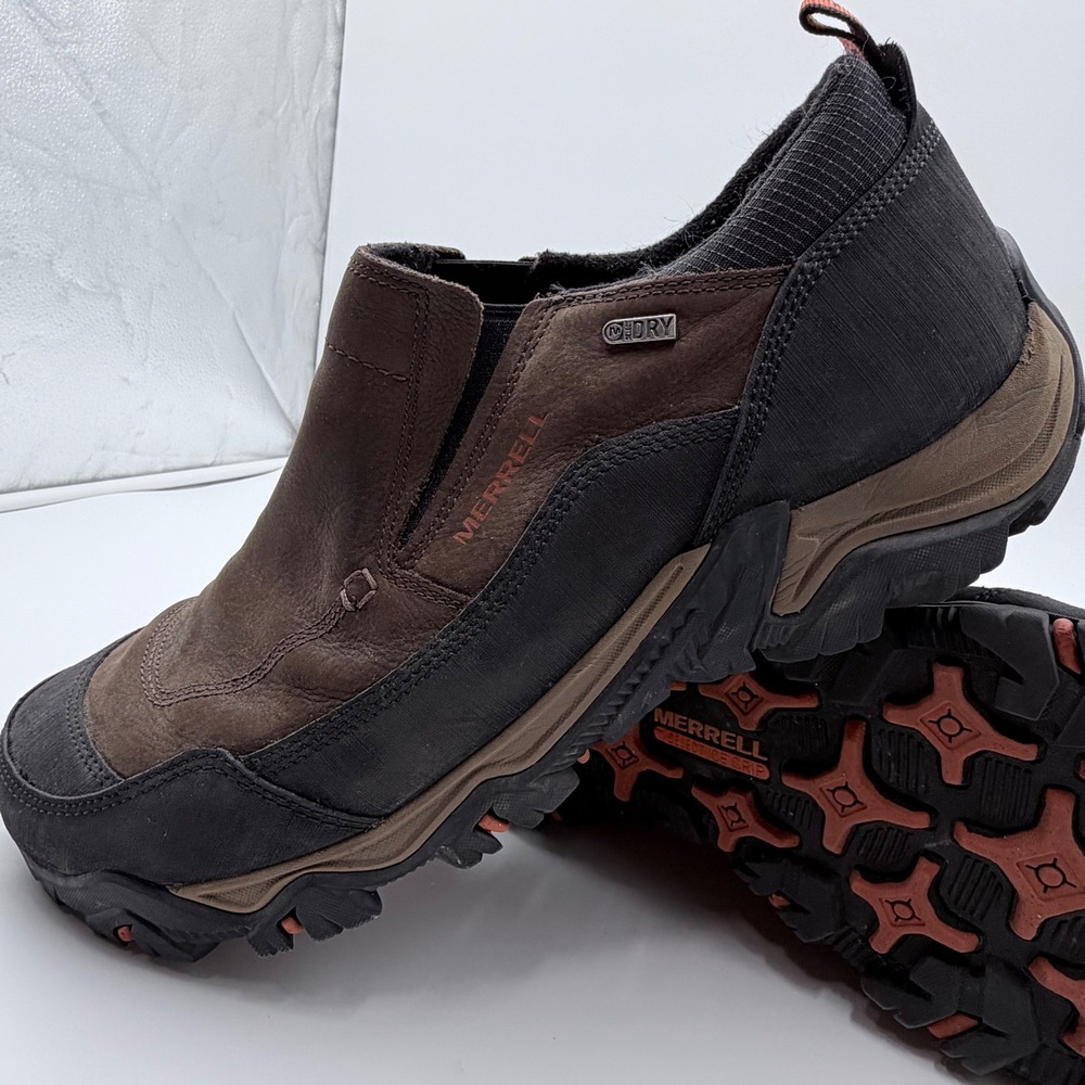 Merrell Moab Adventure Moc Black Slate Waterproof‎ Leather Hiking Shoes Mens 15